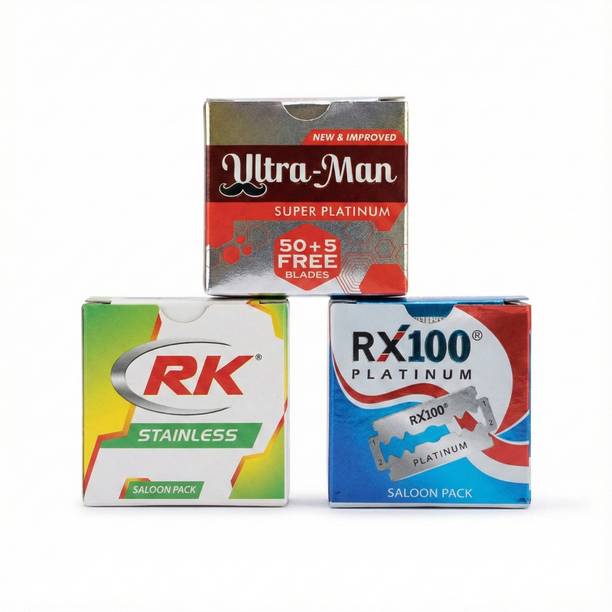 Rk Stainless Blades 1 Pack, Ultraman 1 Pack, RX-100 1 PACK (Each Pack – 50 Blades)