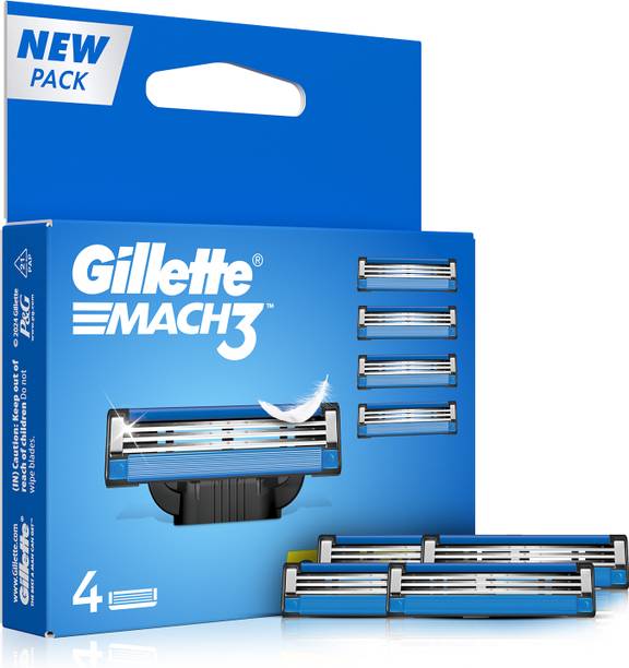Gillette Mach3 Cartridges with Indicatior Lubrication Strip