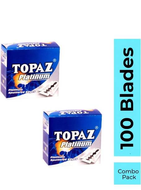 TOPAZ Platinum Double Edges Shaving Blades For Men Combo Pack