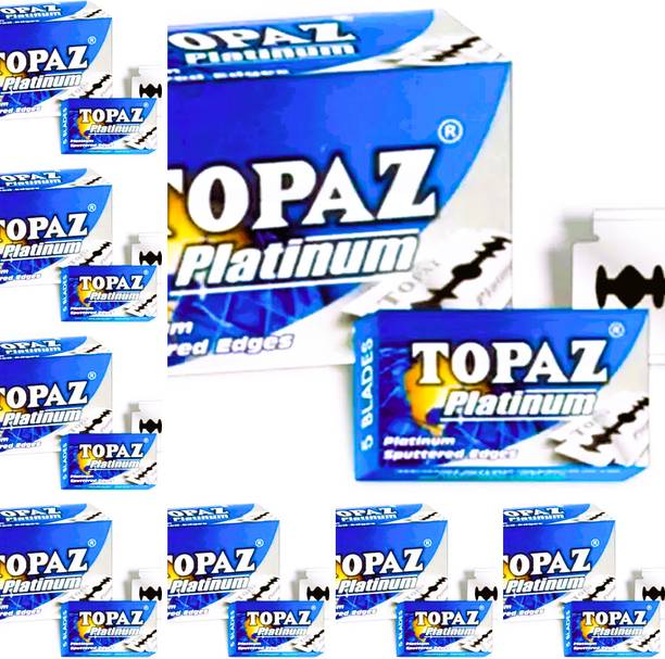 TOPAZ Platinum Blades 400 BLADES (EACH PACKET CONTAIN 50 BLADES)E