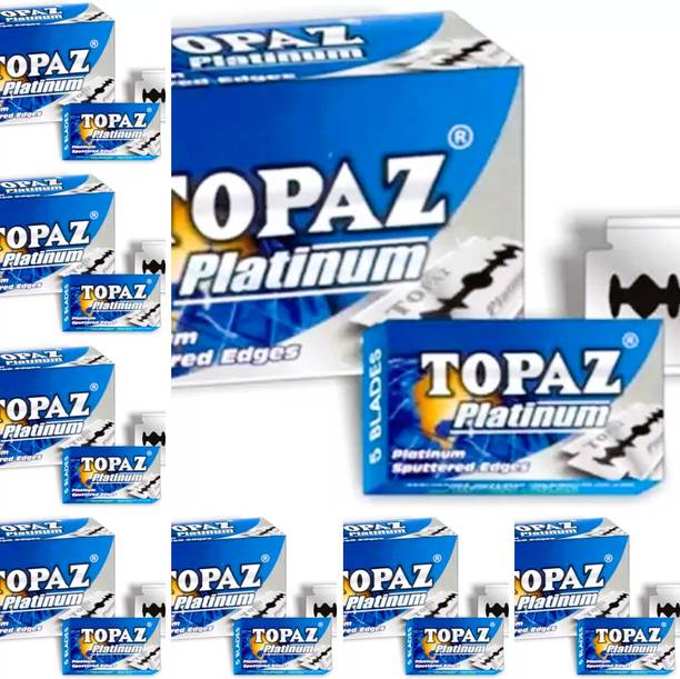 TOPAZ Platinum Blades 400 BLADES (EACH PACKET CONTAIN 50 BLADES)Q