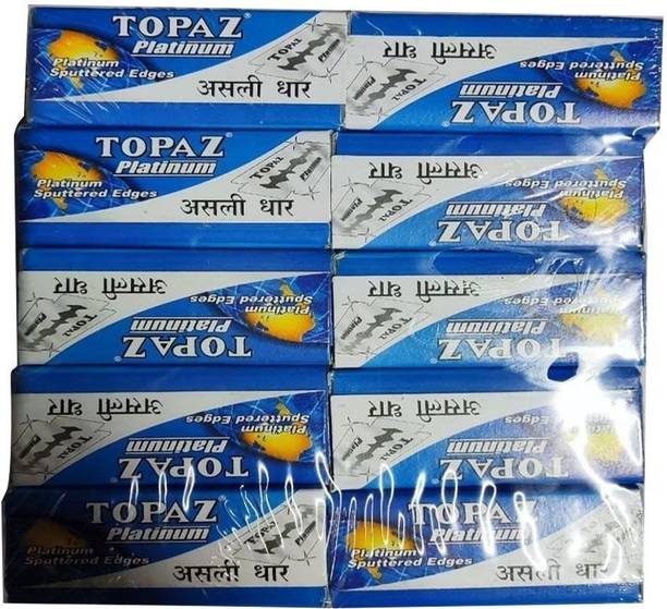 TOPAZ Platinum Blades 500 BLADES (EACH PACKET CONTAIN 50 BLADES)