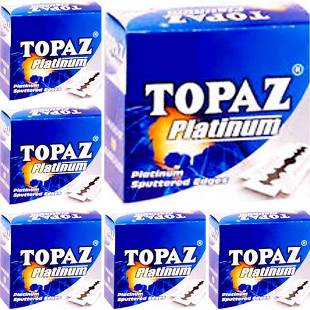 TOPAZ Platinum Blades 400 BLADES (EACH PACKET CONTAIN 50 BLADES)W