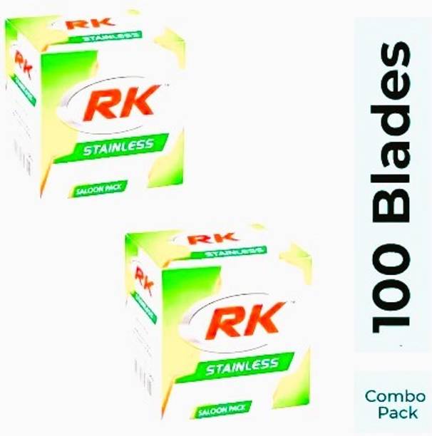 RK Stainless SALOON PACK 100 BLADES (EACH PACKET CONTAIN 50 BLADES)R