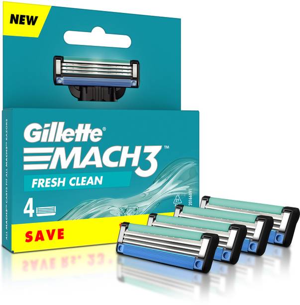 Gillette Mach3 Cartridges with Indicatior Lubrication Strip