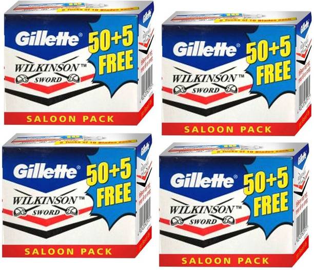 Gillette Blades WILKINSON SWORD SALOON PACK STAINLESS STEEL CLOSE SHAVE 220N BLADES