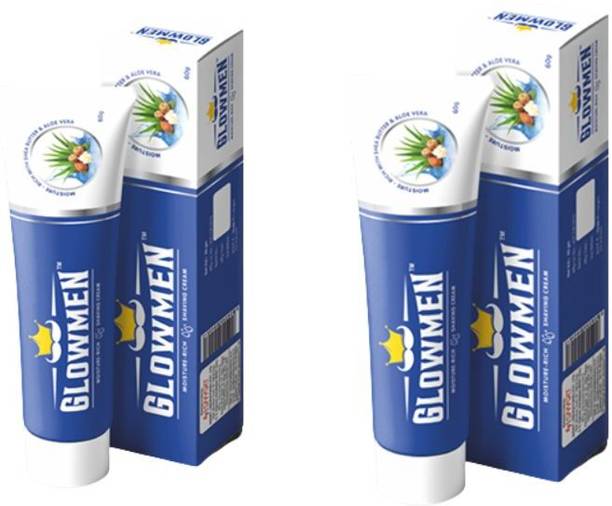 glowmen shaving cream pack of 2
