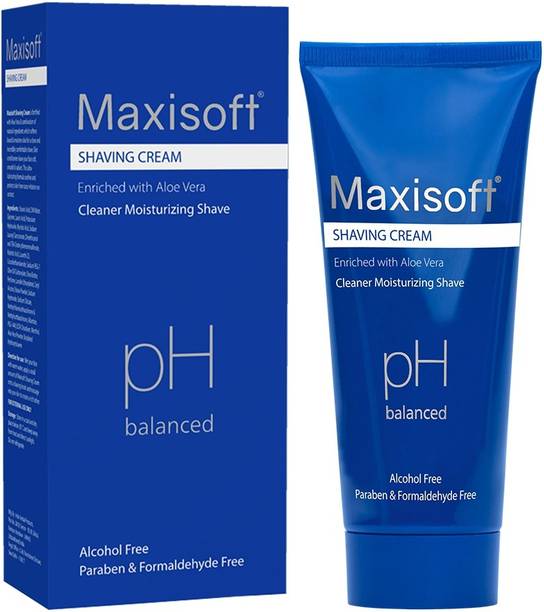 Maxisoft Shaving Cream 100 gm | With Aloe Vera & Shea Butter | pH Balanced