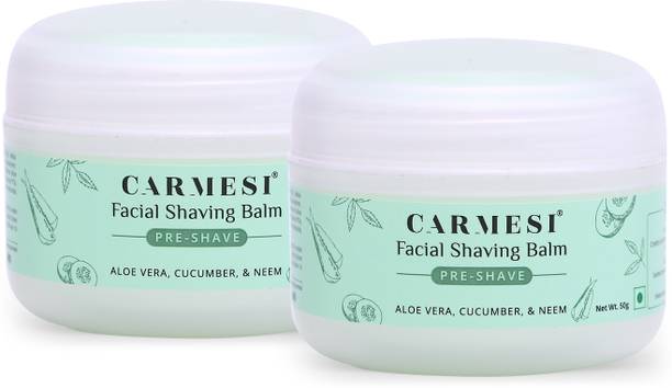Carmesi Pre-Shave Facial Shaving Balm for Women, 100g | Shaving Balm for Face Razor