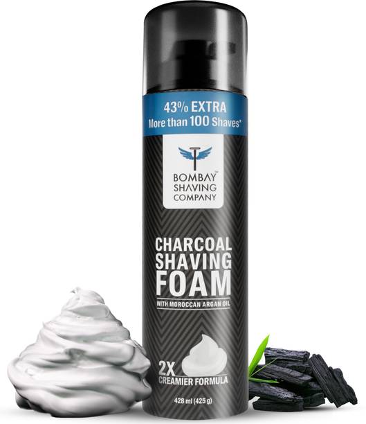 BOMBAY SHAVING COMPANY Charcoal Shaving Foam with Deep Cleansing Formula