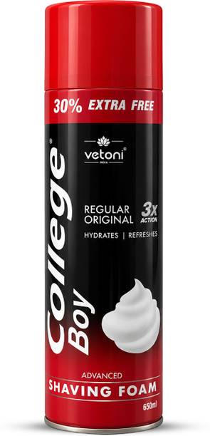 VETONI College Boy Shaving Foam Regular Skin Type For Men |Pack of 1|