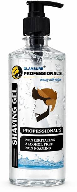 Glamsure Non Foaming Shaving Gel for Men | Transparent Beard Shave Gel