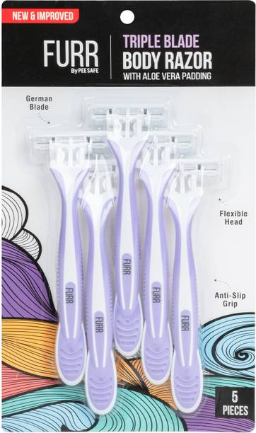 FURR By Pee Safe Disposable Body Shaving Razor | Ultra-thin Blade For The Smoothest Shave, Women