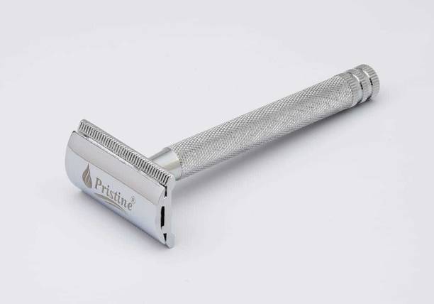 PRISTINE Shaving Double Edge Safety Razor For Men CROME PLATING (Close Comb), Men & Women