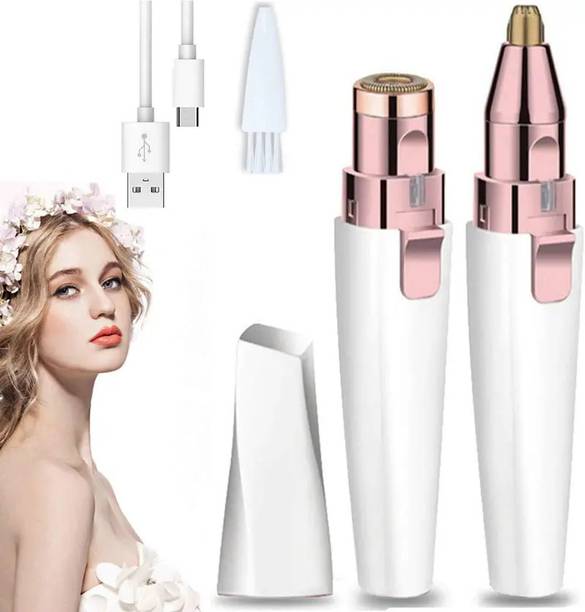 UBRONIK 2-in-1 Eyebrow Trimmer & Facial Hair Remover – Flawless & Effortless, Women
