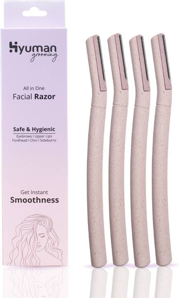 Hyuman Eyebrow & Facial Razor for Women|Chin, Upperlip, Sideburns, Forehead | Reusable