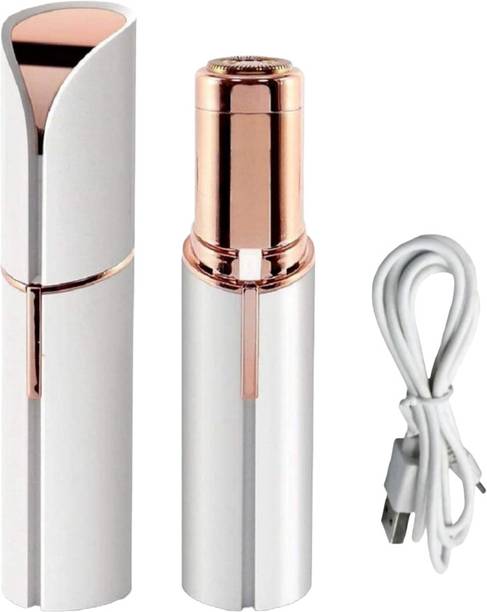 UBRONIK Waxing-Free Lipstick Shape Electronic Painless 2 in 1 Facial Hair Remover, Women