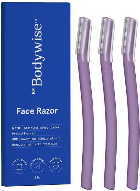 Be Bodywise Reusable Face Razor For Women for Facial Hair | For Eyebrow, Upper lip, Chin, Men & Women