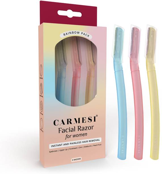 Carmesi Reusable Face Razor for Women - Multicoloured Razors | Rainbow Pack