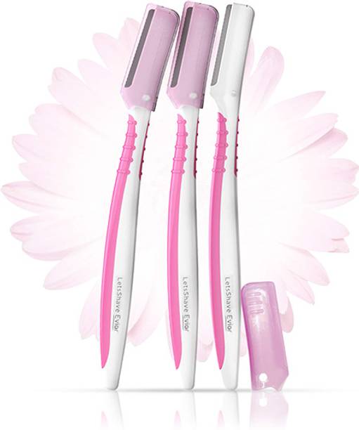 LetsShave Face & Eyebrow Hair Removal Disposable Razor for Women Sensitive Skin Shaving, Women