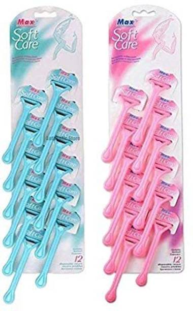 WEEPER Disposable Body & Bikini Shaving Razor Pink & Blue(Multicolor)