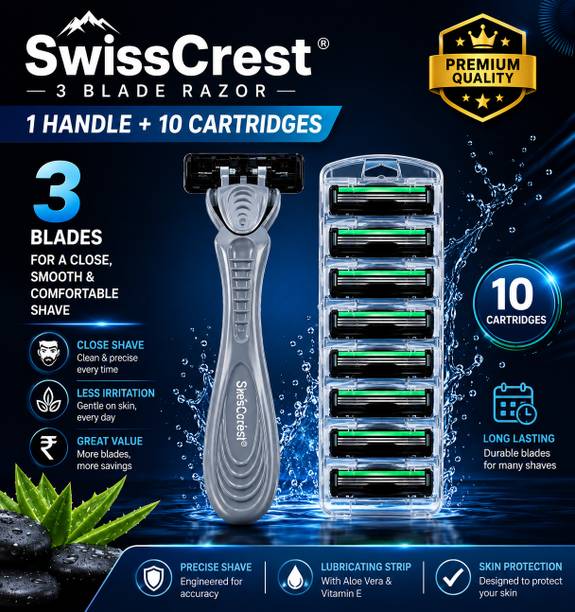 SwissCrest 3 Blade Razor for Men