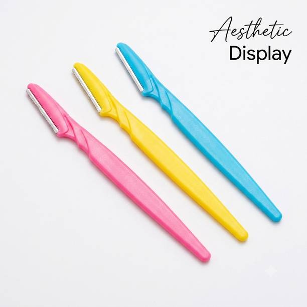 Wistora Enterprises Beauty Face Razor Pack of 3 | Eyebrow Trimmer for Women Grooming Tool, Men & Women