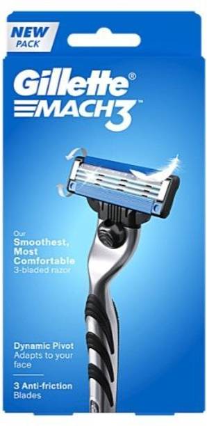 Gillette fresh clean mach3 with hygiene shaving razor set of 1 (1n handle, 1n cartridge), Men