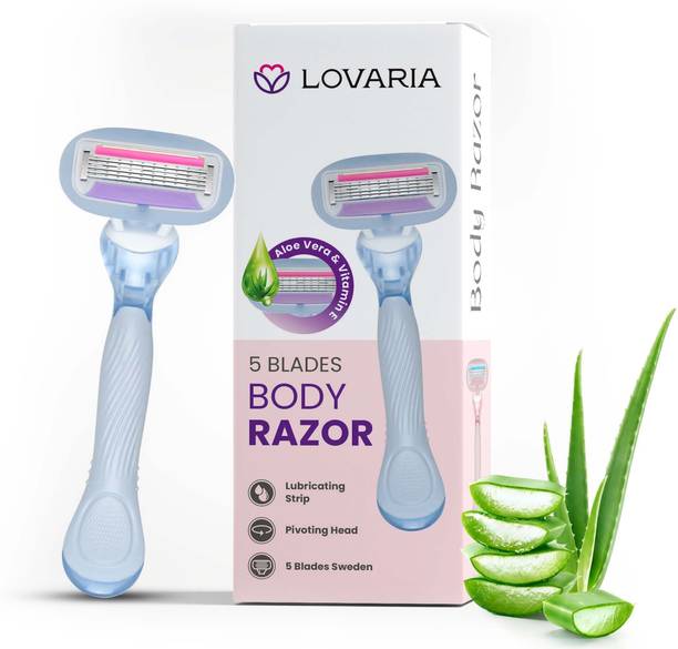 lovaria 5 Blade Body Razor for Chest, Arms & Legs – Smooth Shaving, Women