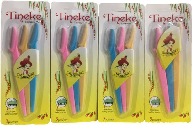 Planetone Tinkle Eyebrow Razor Trimmer (pack of 4), Women