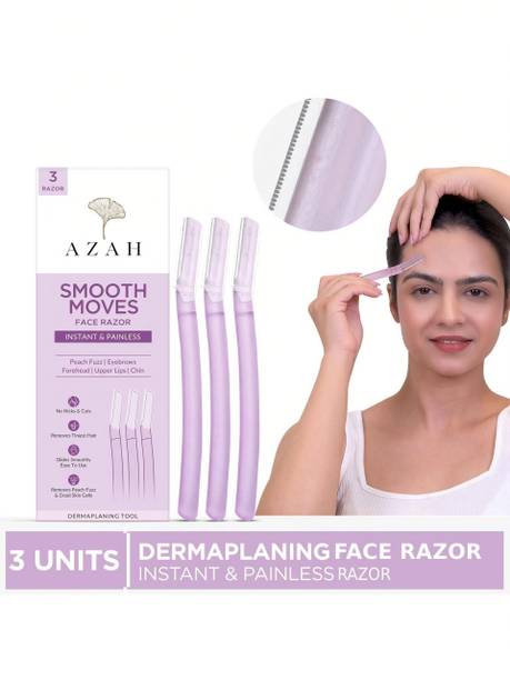 AZAH Reusable Dermaplaning Face Razor For Facial Hair | Eyebrows,Upper Lip, Women