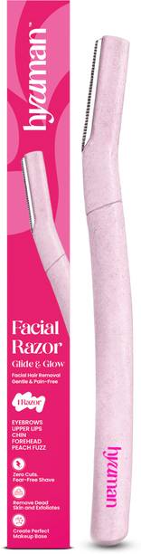 Hyuman Face Razor Glide & Glow for Facial Hair, Reusable, Eyebrows,Upper Lip,Chin, Women