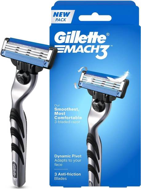 Gillette Mach 3 Razor With Anti Friction Blades 1 Cartridge + 1n Handle of 1, Men