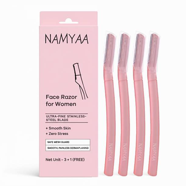 Namyaa Reusable Face Razor for Women | Perfect for Eyebrows, Upper Lip & Chin, Men & Women