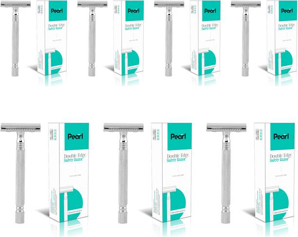 Pearl Shaving PSR Double Edge Safety Razor SS-01 (Close Comb Chrome), Men