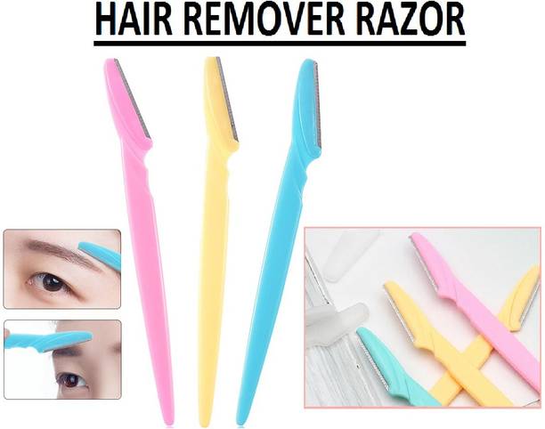PRILORA BEST LOOK HAIR REMOVER RAZOR LONG LASTING LOOK PACK OF 3 RAZOR, Men & Women