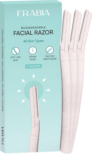 Frabia Reusable Face Razor for Women Facial Hair | Upper Lip, Eyebrow, Chin, Peach Fuzz, Women