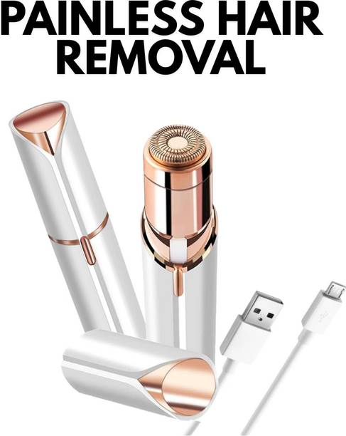 UBRONIK Waxing-Free 2 in 1 Lipstick Shape Painless Electronic Facial Hair Remover, Women