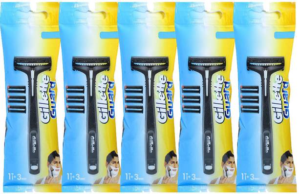 Gillette GUARD 5 Shaving Razor with 20 Cartridge For Smooth Shave, Men