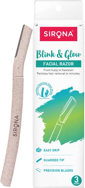 SIRONA Reusable Face Razor | Painless Facial Hair Removal | Face, Eyebrow & Upper Lip, Women