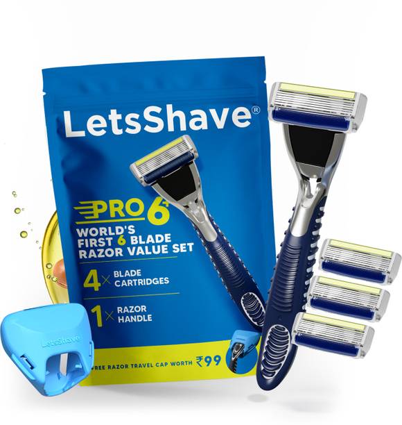 LetsShave Pro 6 Plus Value Set, Men