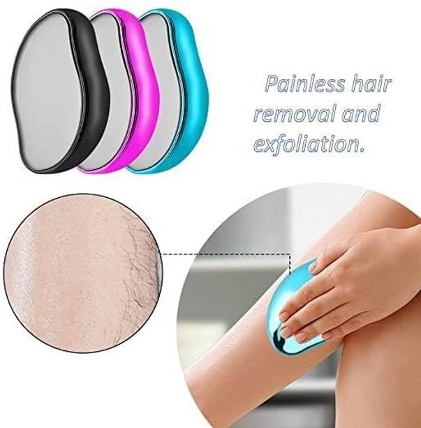 Samridhi Enterprises Crystal Magic Hair Remover Painless Exfoliation Stone Hair Eraser, Men & Women