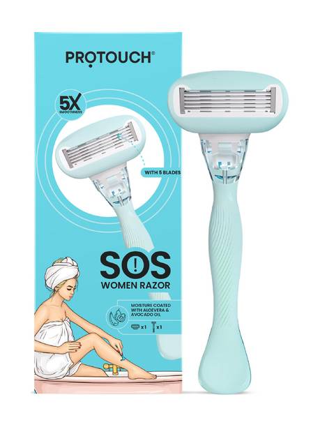 PROTOUCH SOS Women Razor | Reusable, Gentle & Flexible Shave, Women