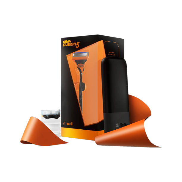 Gillette Fusion Premium Gift Set for Men|1 Razor, 1 Cartridges, 1 Travel Case, Men