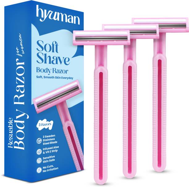 Hyuman Body Shaving , Hair Removal , Aloe Vera & Vit E Strip, Women