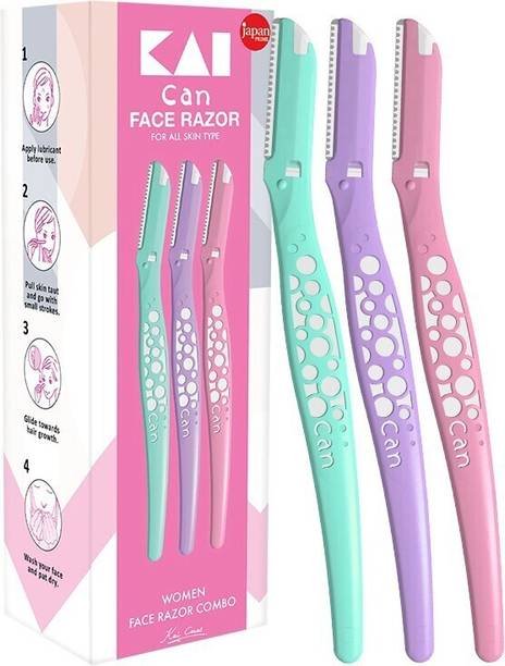 Kai Can Bubble Face Razor for Women with Dual Coated Stainless Steel Blade, Women