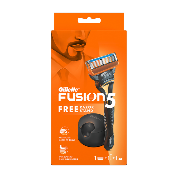 Gillette Fusion Manual Razor for Shave and Perfect Beard Shape & Classic Regular Pre Foam, Men