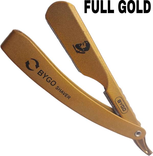 BYGO Gold Straight shaving Razor for Famous Razor piece, Men & Women