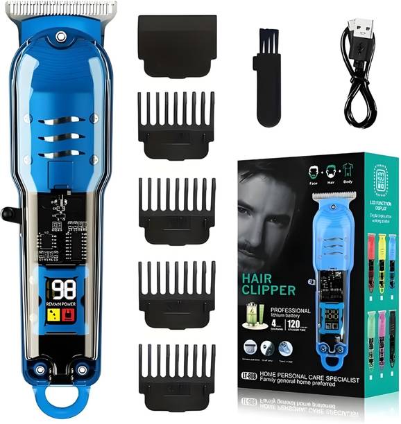NUVIO Hair Trimmer for Men Cordless Rechargeable Beard Trimmer Trimmer 90 min  Runtime 5 Length Settings