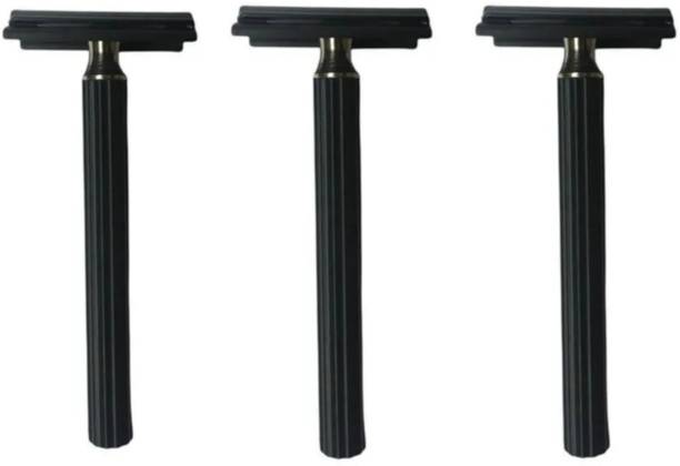 ME FIRST Black Stainless Steel Premium Quality Shaving Razor For Men, Men